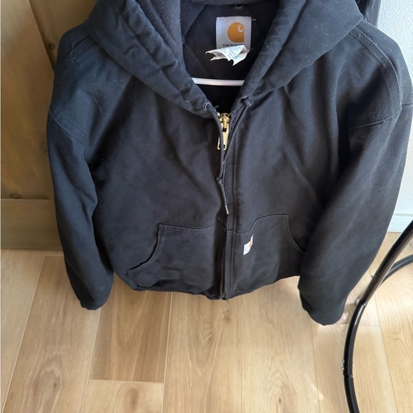 Carhartt Black J140with Gold Logo Tag